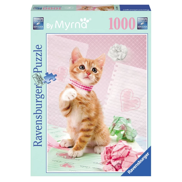 Ravensburger 19329 - Integető cica - 1000 db-os puzzle