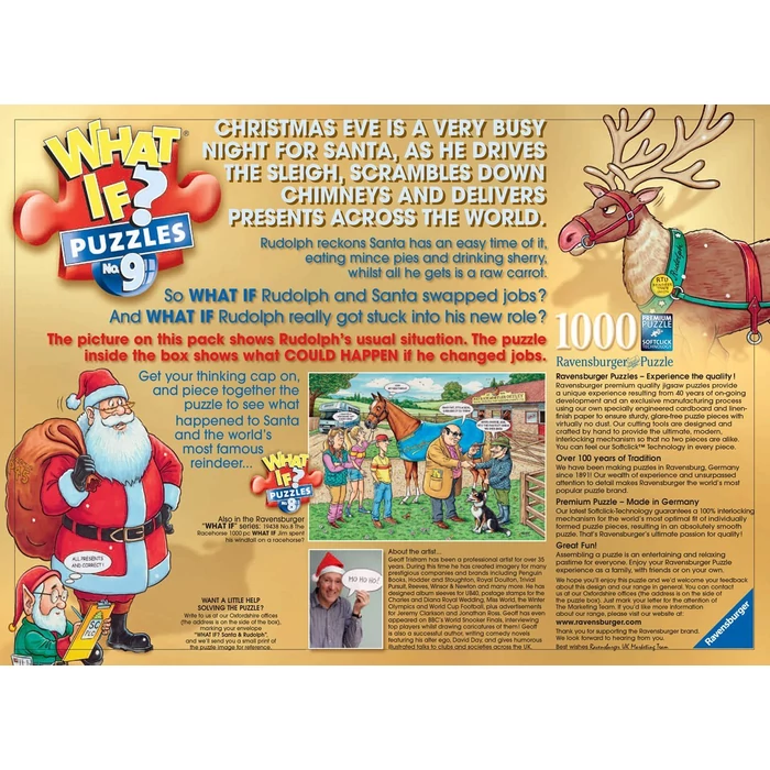  Ravensburger 19439 - Mi lenne ha...? - Télapó és Rudolf  - 1000 db-os puzzle
