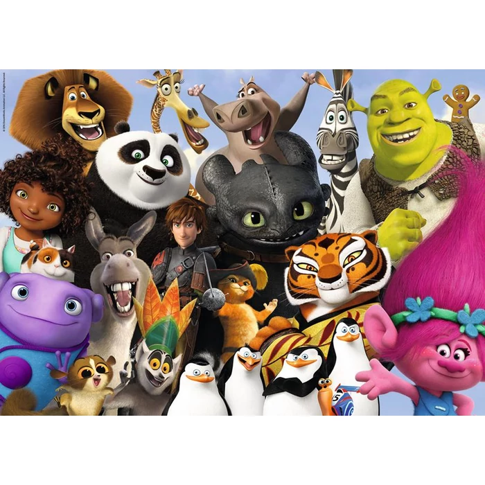 Ravensburger 19693 - A Dreamworks család - 1000 db-os puzzle