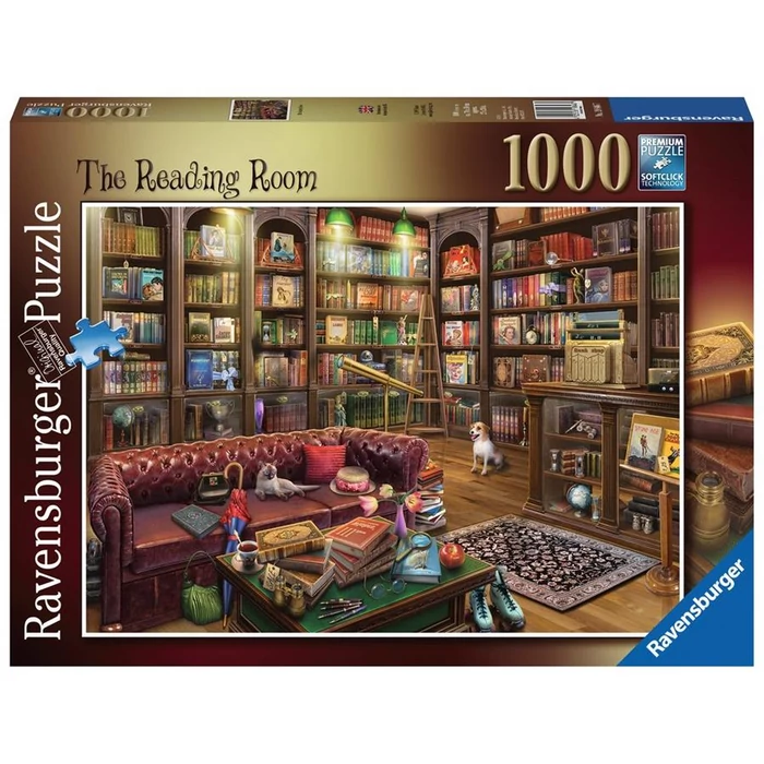 Ravensburger 19846 - A könyvtárszoba - 1000 db-os puzzle