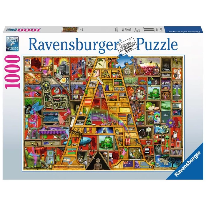Ravensburger 19891 - Awesome Alphabet - A, Colin Thompson - 1000 db-os puzzle