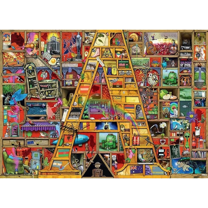 Ravensburger 19891 - Awesome Alphabet - A, Colin Thompson - 1000 db-os puzzle
