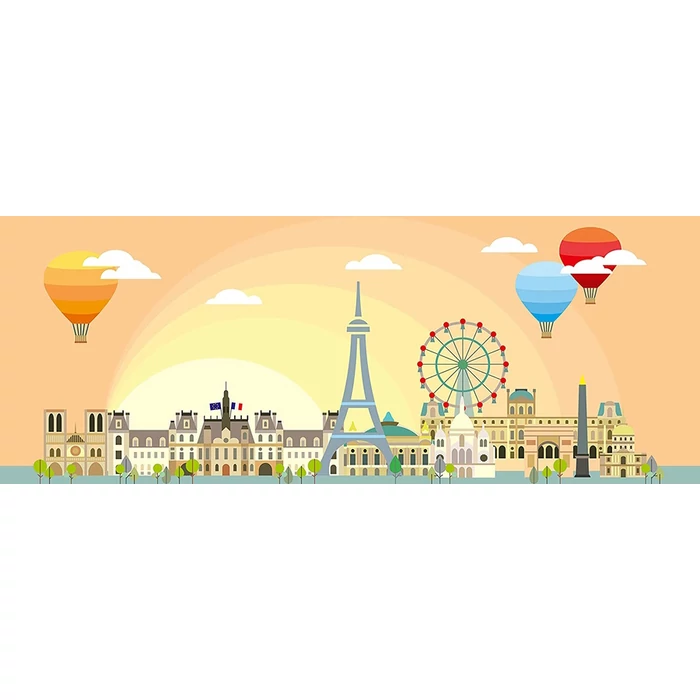 Ravensburger 17393 - Panoráma puzzle - Day in Paris - 1000 db-os