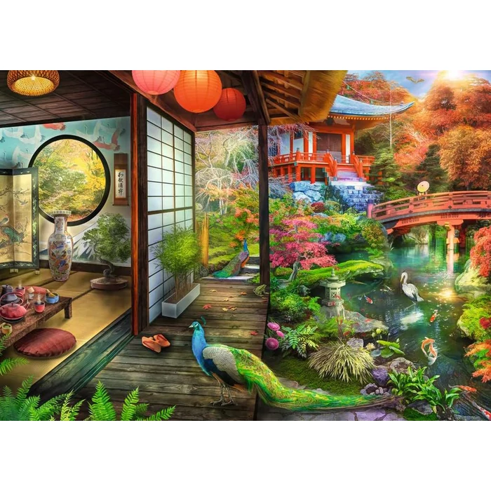Ravensburger 17497 - Kyoto Japanese Garden Teahouse - 1000 db-os puzzle