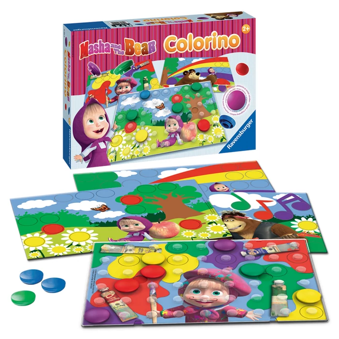 Ravensburger 21192 - Mása és a medve Colorino társasjáték