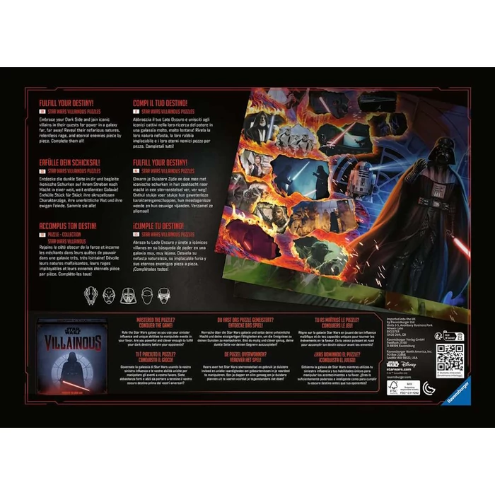Ravensburger 17343 - Disney gonoszai - Moff Gideon - 1000 db-os puzzle