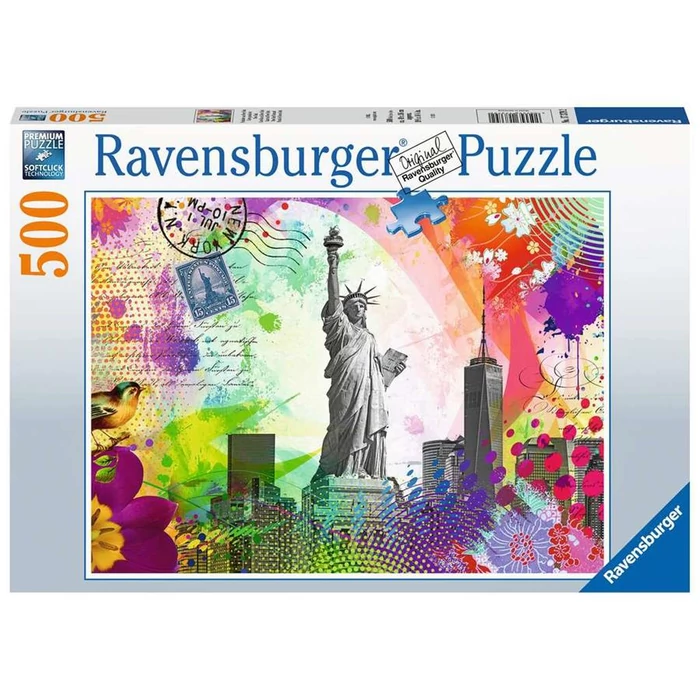 Ravensburger 17379 - Képeslap New York - 500 db-os puzzle - Puzzle 500 ...