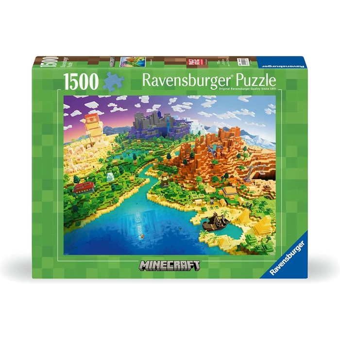 Ravensburger 12000433 - A Minecraft világa - 1500 db-os puzzle