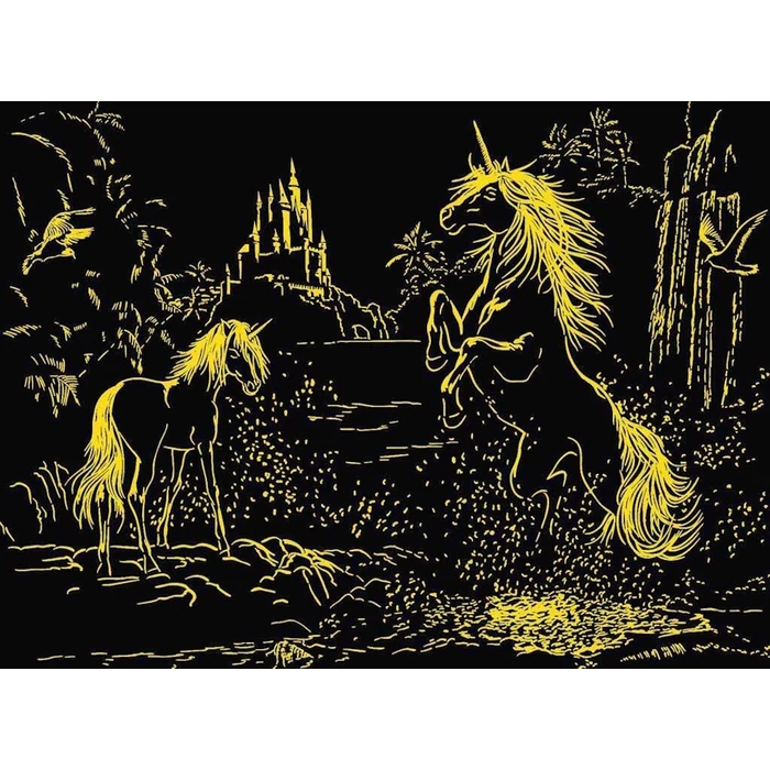Ravensburger 12000471 - Unikornisok a folyóban - 500 db-os Fluoreszkáló puzzle