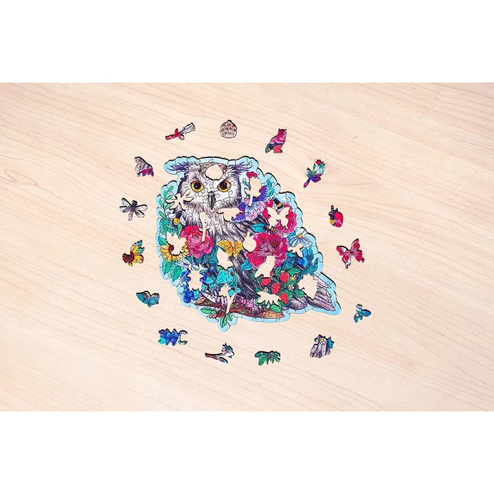 Ravensburger 17511 - WOODEN - Mysterious Owl - 150 db-os Fa sziluett puzzle