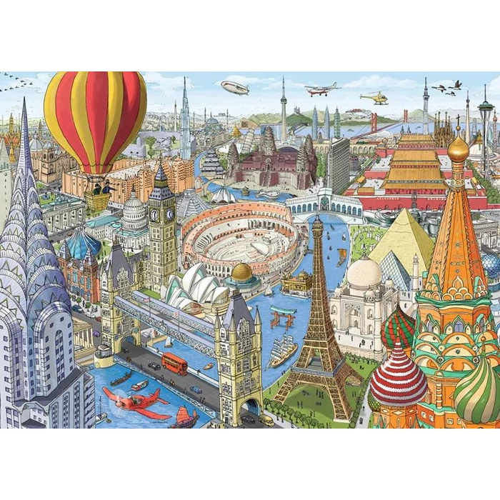 Ravensburger 16961 - Around the World in 80 days - 1000 db-os puzzle