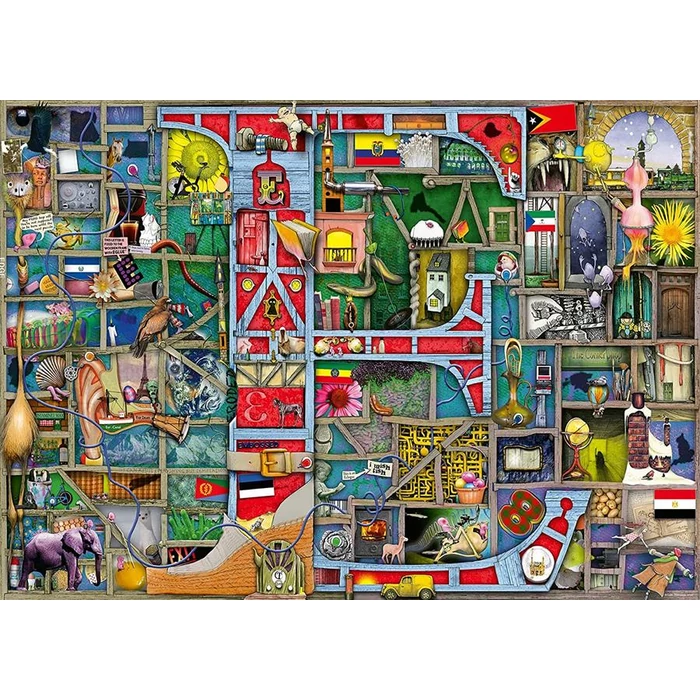 Ravensburger 16420 - Awesome Alphabet - E, Colin Thompson - 1000 db-os puzzle