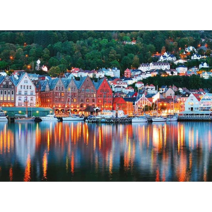 Ravensburger 12000669 - Bergen, Norvégia - 1000 db-os puzzle