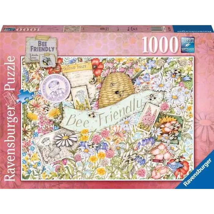 Ravensburger 17619 - Barátságos méhecske - 1000 db-os puzzle