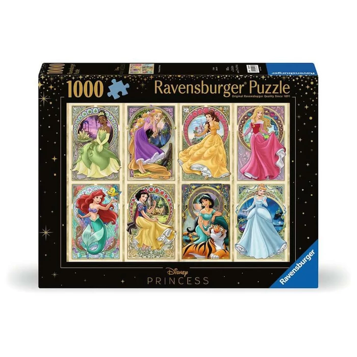 Ravensburger 12000497 - Disney Princess - Art nouveau hercegnők - 1000 db-os puzzle