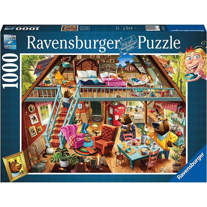 Ravensburger 17311 - Goldilocks takes a nap - 1000 db-os puzzle