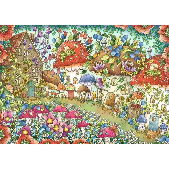 Ravensburger 16997 - Aranyos gombaházikók - 1000 db-os puzzle