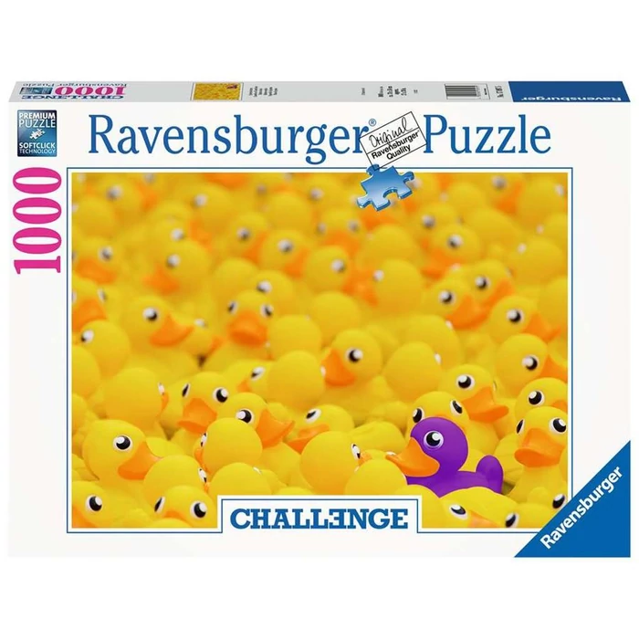 Ravensburger 17097 - Gumikacsák - 1000-db-os Challenge puzzle