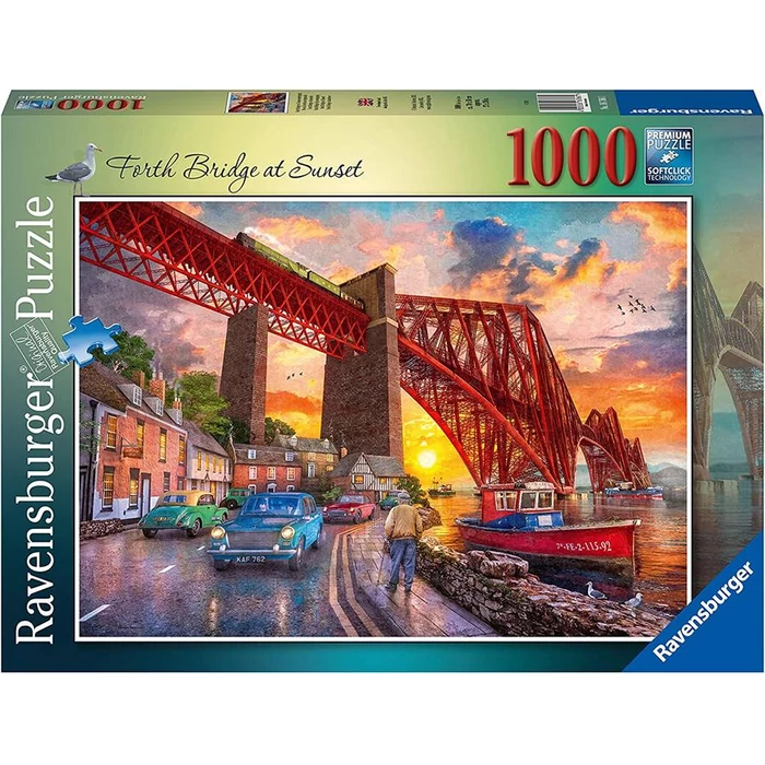 Ravensburger 1000 db-os puzzle - Híd a naplementében (16766)