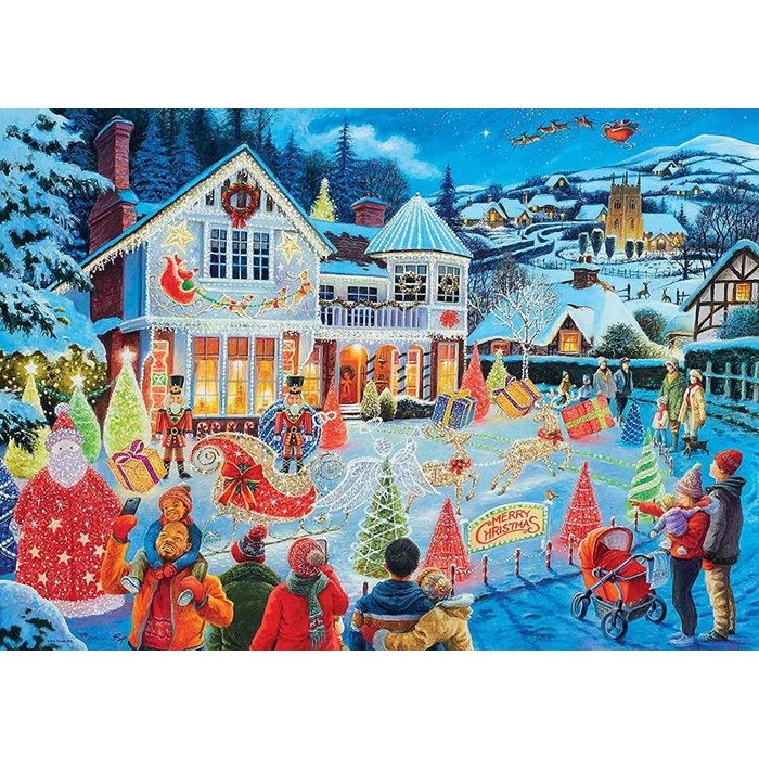 Ravensburger 1000 db-os puzzle - Karácsonyi ház (16849)