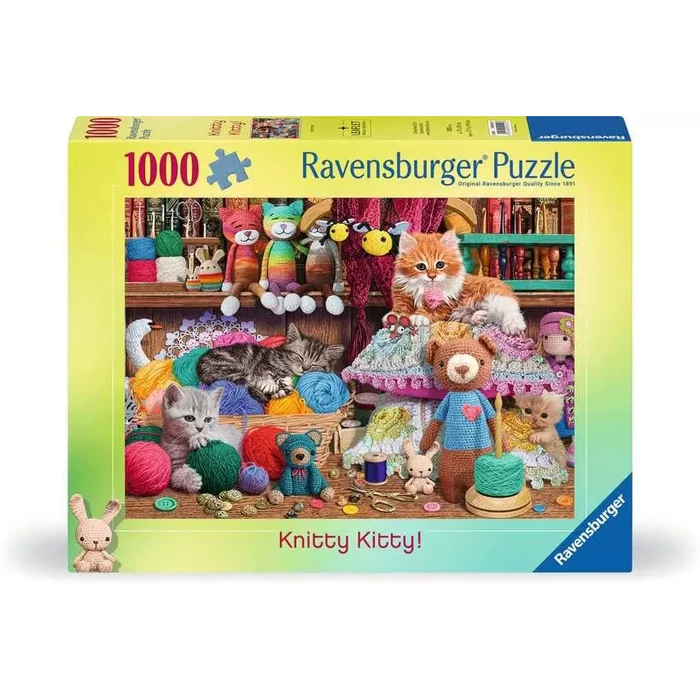 Ravensburger 12000102 - Kötögetés cicákkal - 1000 db-os puzzle