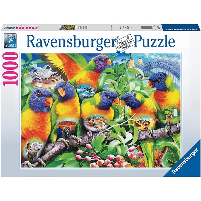 Ravensburger 1000 db-os puzzle - Lóri papagájok (16815)