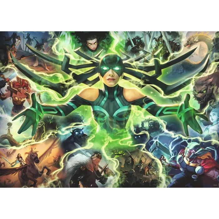 Ravensburger 1000 db-os puzzle - Marvel gonoszai - Hela (16903)