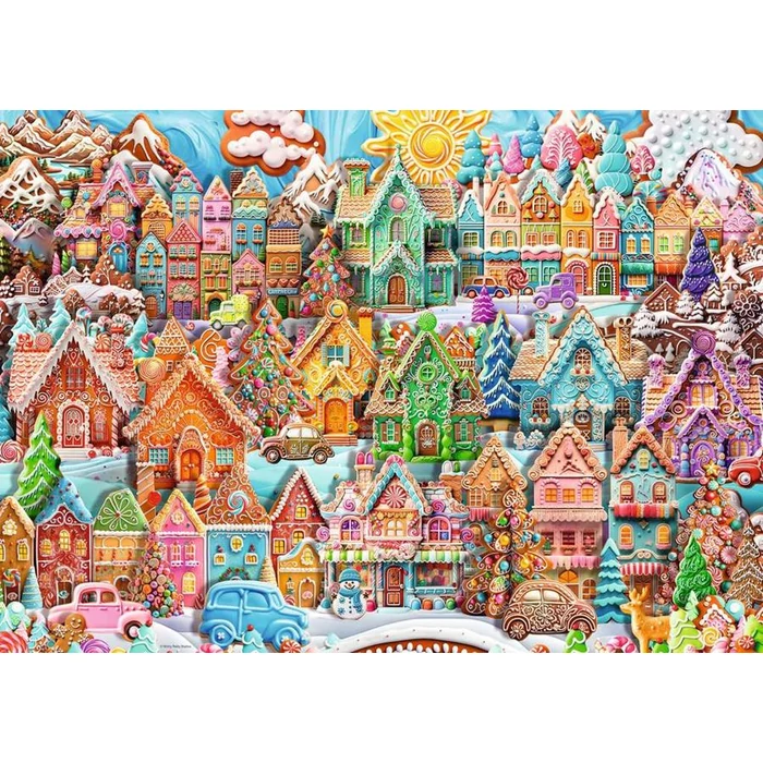 Ravensburger 12001267 - Mézeskalács város - 1000 db-os puzzle