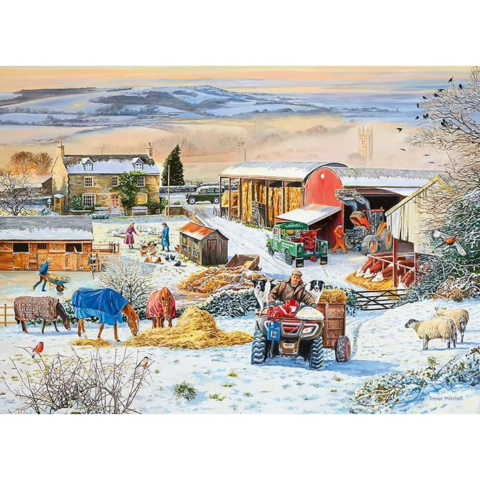 Ravensburger 16478 Tél a farmon - 1000 db-os puzzle