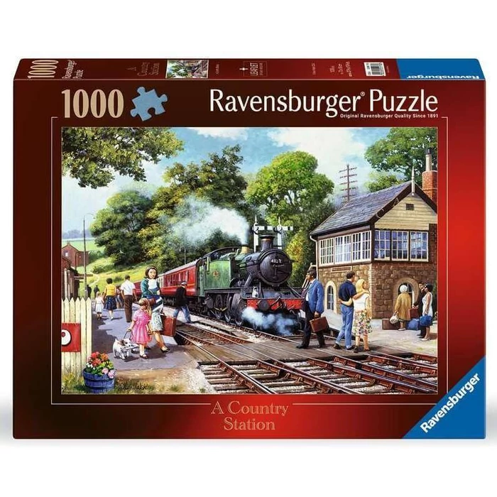 Ravensburger 12001179 - Vidéki állomás - 1000 db-os puzzle