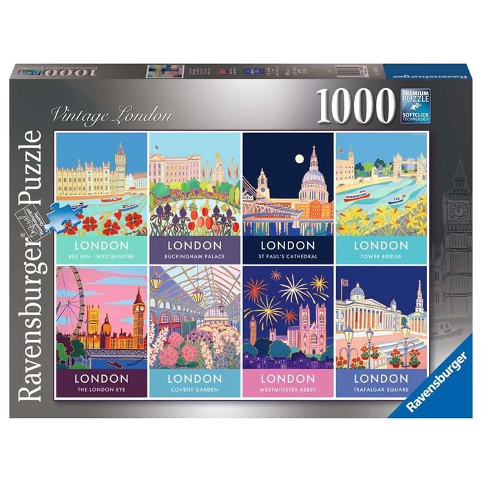 Ravensburger 16960 - Vintage London - 1000 db-os puzzle