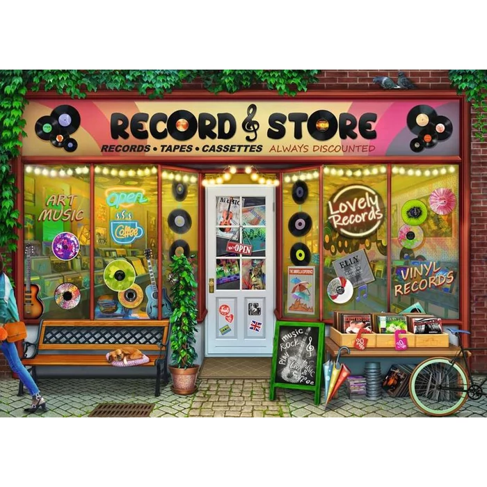 Ravensburger 17307 - Vintage Vinyl - 1000 db-os puzzle