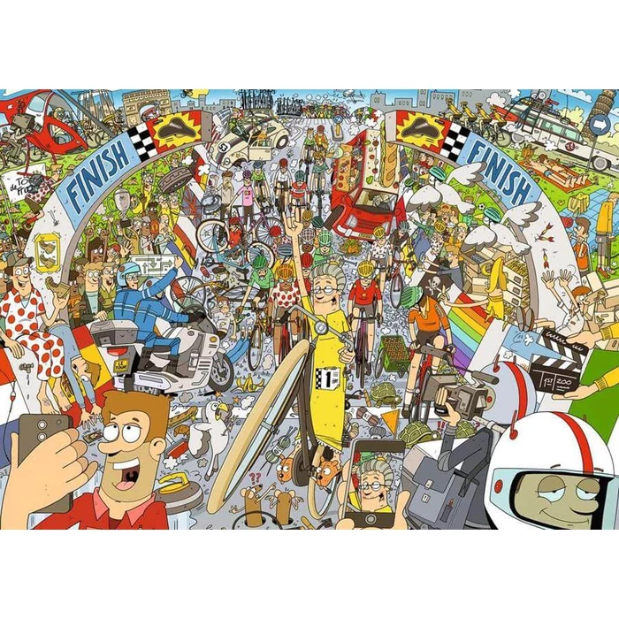 Ravensburger 12001163 - Visszapillantó tükör - Kerékpározás - 1000 db-os puzzle
