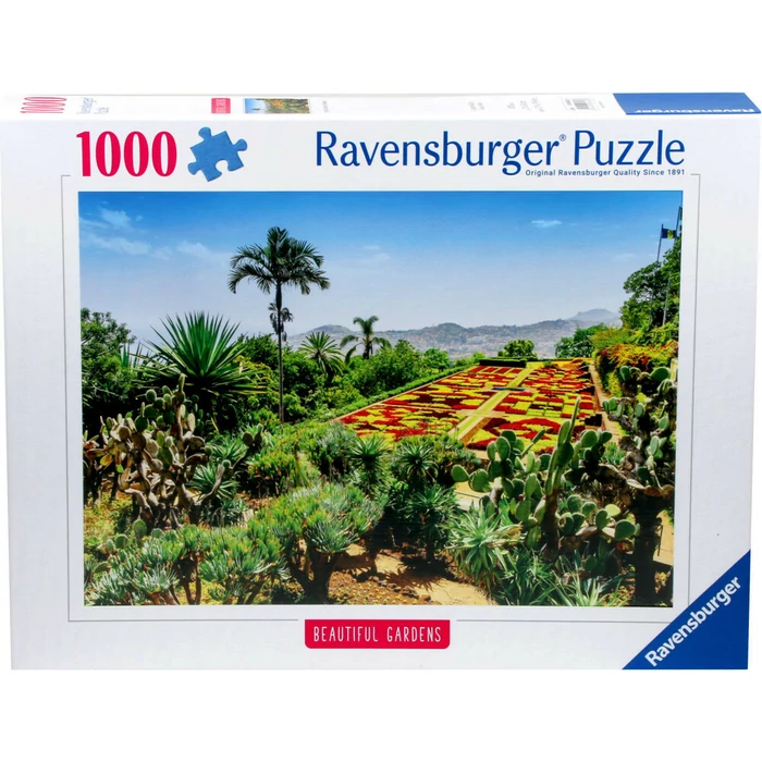Ravensburger 12000853 - Beautiful Gardens - Botanical Gardens Madeira - 1000 db-os puzzle