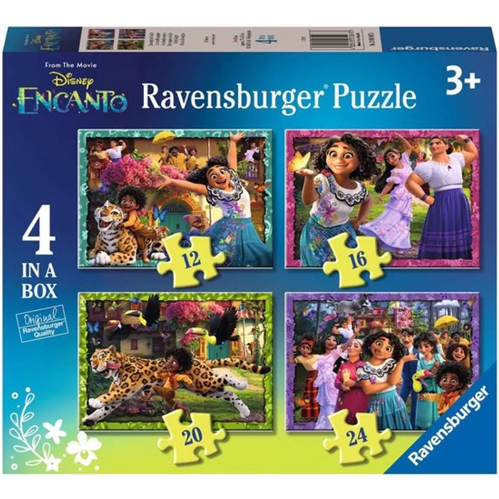 Ravensburger 12001067 - Encanto - 4 az 1-ben puzzle (12,16,20,24 db-os) db-os puzzle