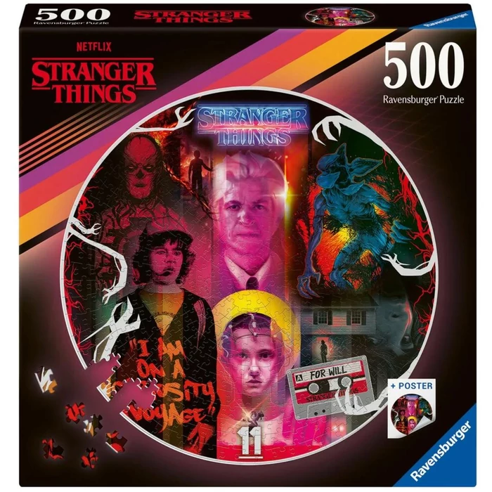 Ravensburger 12001227 - Stranger Things - 500 db-os kör puzzle