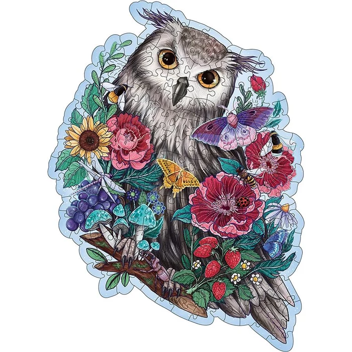 Ravensburger 17511 - WOODEN - Mysterious Owl - 150 db-os Fa sziluett puzzle