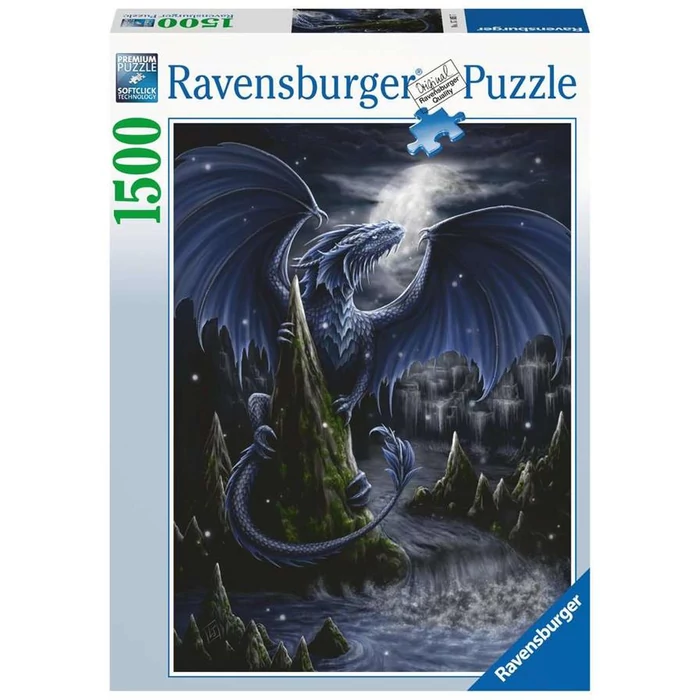 Ravensburger 17105 Fekete-kék sárkány - 1500 db-os puzzle