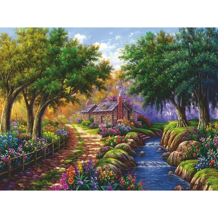 Ravensburger 17109 - Ház a folyónál - 1500 db-os puzzle