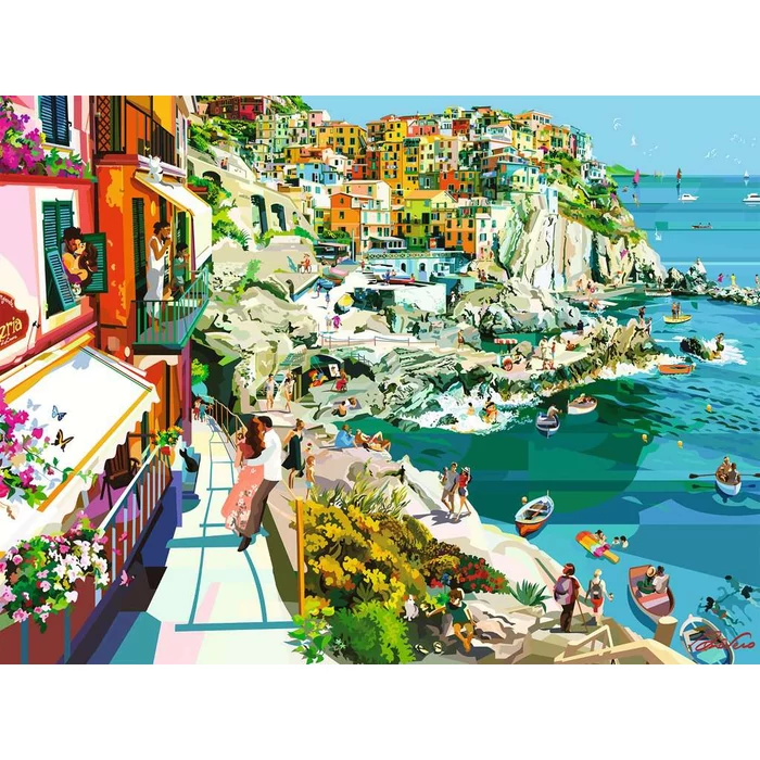 Ravensburger 1500 db-os puzzle - Románc a Cinque Terrén (16953)