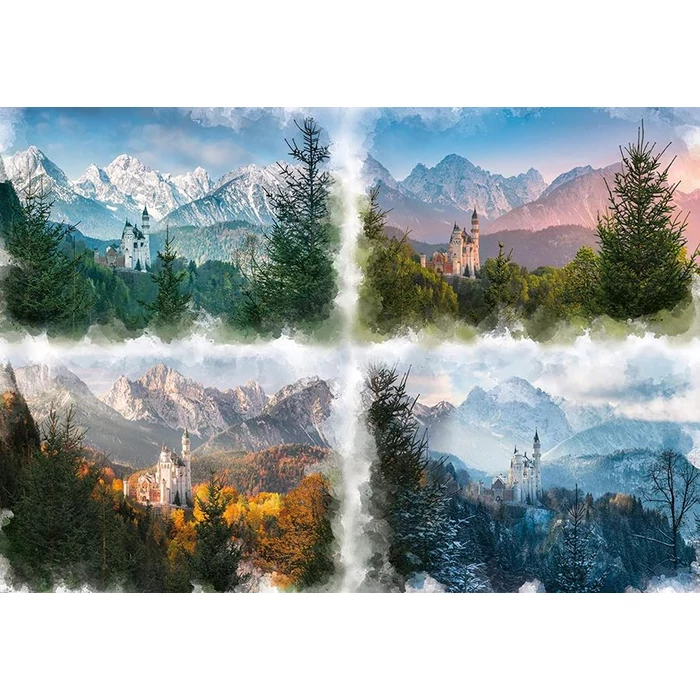 Ravensburger 16137 - Neuschwanstein kastély - Négy évszak - 18000 db-os puzzle