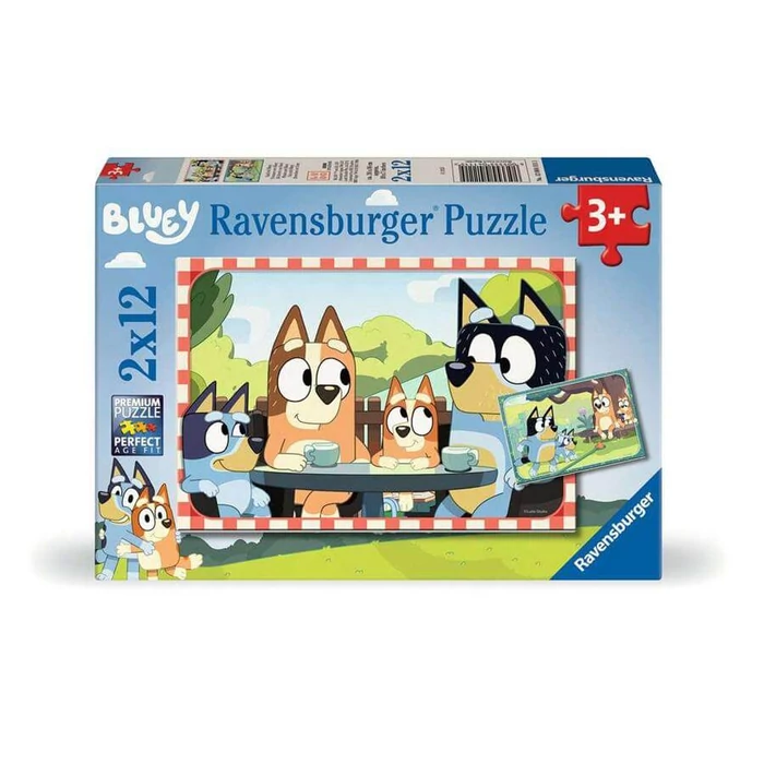 Ravensburger 12004111 - Bluey - 2 x 12 db-os puzzle