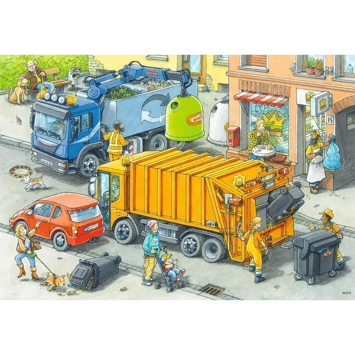 Ravensburger 05096 - Szemétgyűjtés - 2 x 24 db-os puzzle
