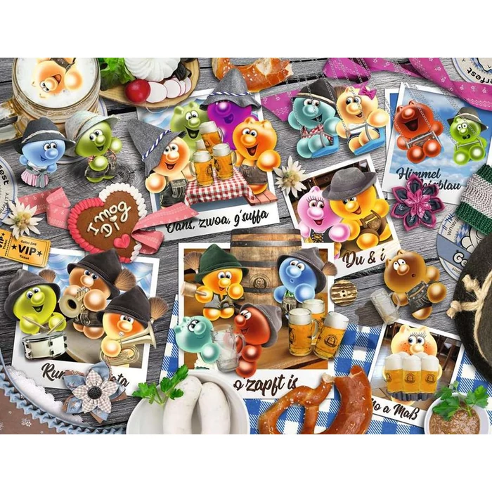 Ravensburger 16014 - Gelini: Gumimacik az Oktoberfest-en - 2000 db-os puzzle