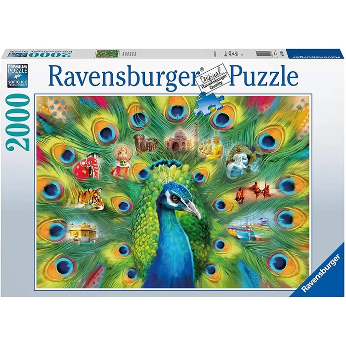 Ravensburger 16567 - Páva - 2000 db-os puzzle