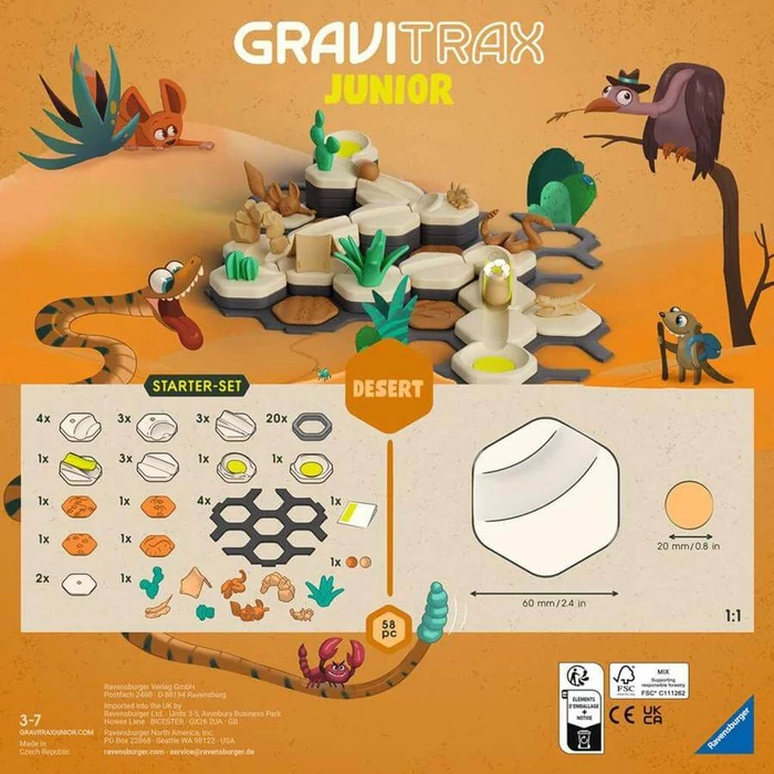 Ravensburger - GraviTrax JUNIOR sivatag kezdő készlet (24585)