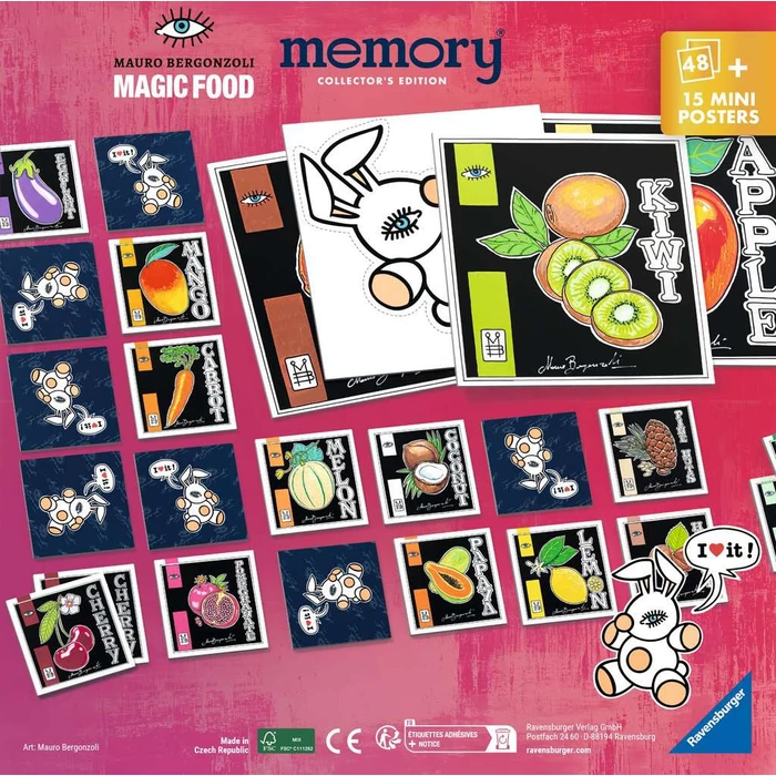 Ravensburger 24819 - Mauro Bergonzoli Collectors Edition memóriajáték