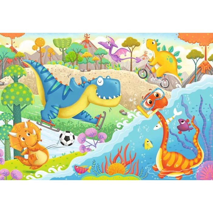Ravensburger 2 x 12 db-os puzzle - Kedvenc dínók (05246)