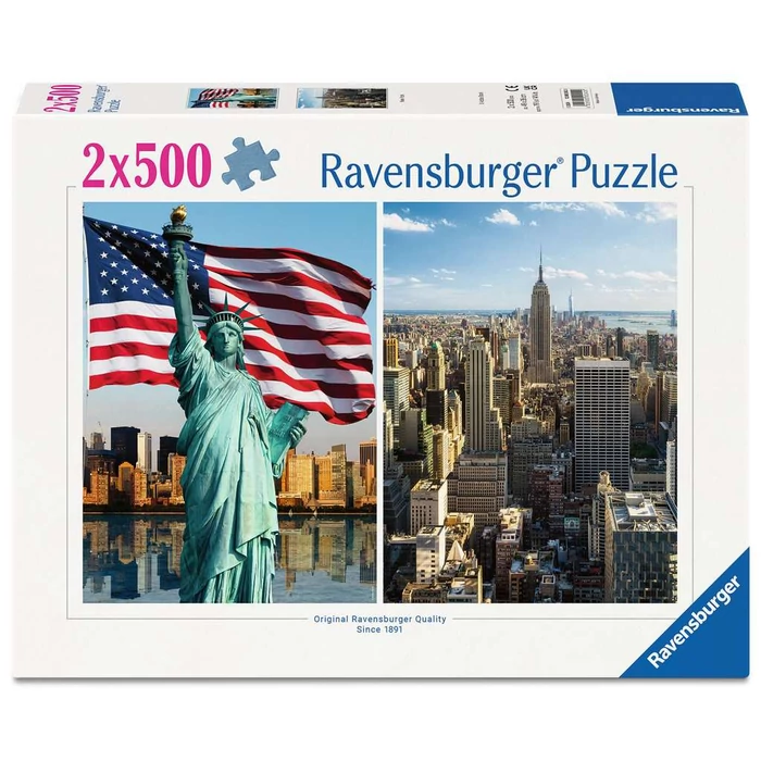 Ravensburger 12000242 - New York - 2 x 500 db-os puzzle