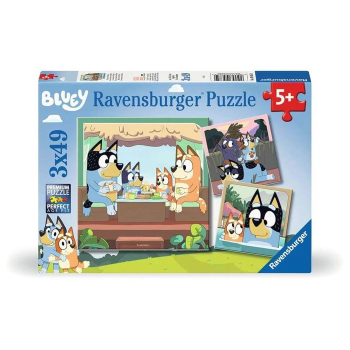 Ravensburger 05685 - Bluey - 3 x 49 db-os puzzle